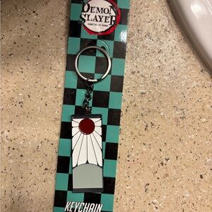 Demon Slayer Tanjiro Kamado Keychain - Red and Gray